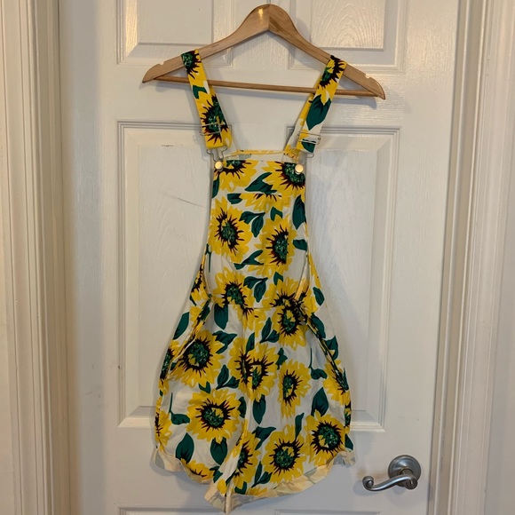 sunflower overall shorts